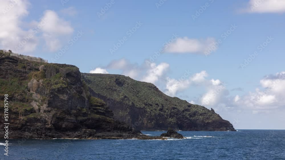La fajana coastline timelapse in la palma La fajana coastline timelapse in la palma