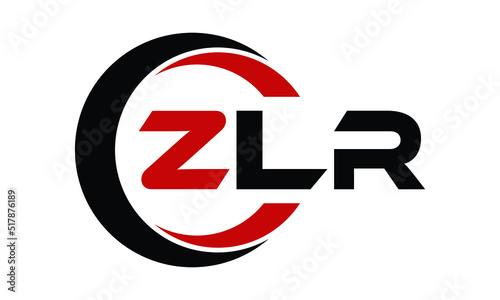ZLR swoosh three letter logo design vector template | monogram logo | abstract logo | wordmark logo | letter mark logo | business logo | brand logo | flat logo | minimalist logo | text | word | symbol