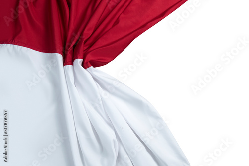 The red and white flag of Indonesian flag