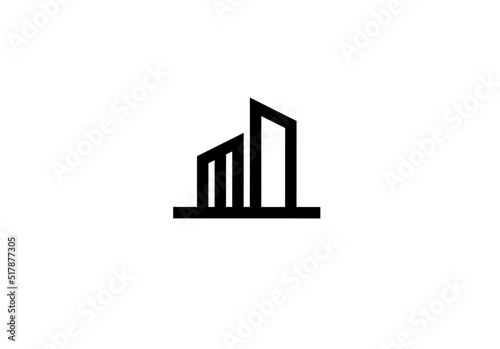 Initial mn nm n m building logo