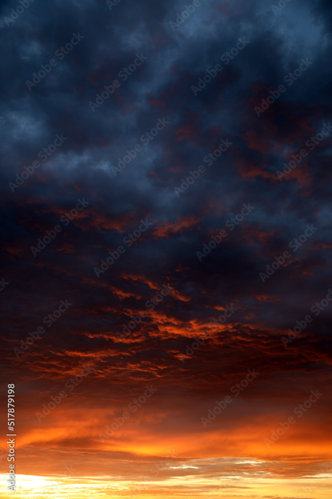 Beautiful summer sunset in the sky Beautiful summer sunset in the sky