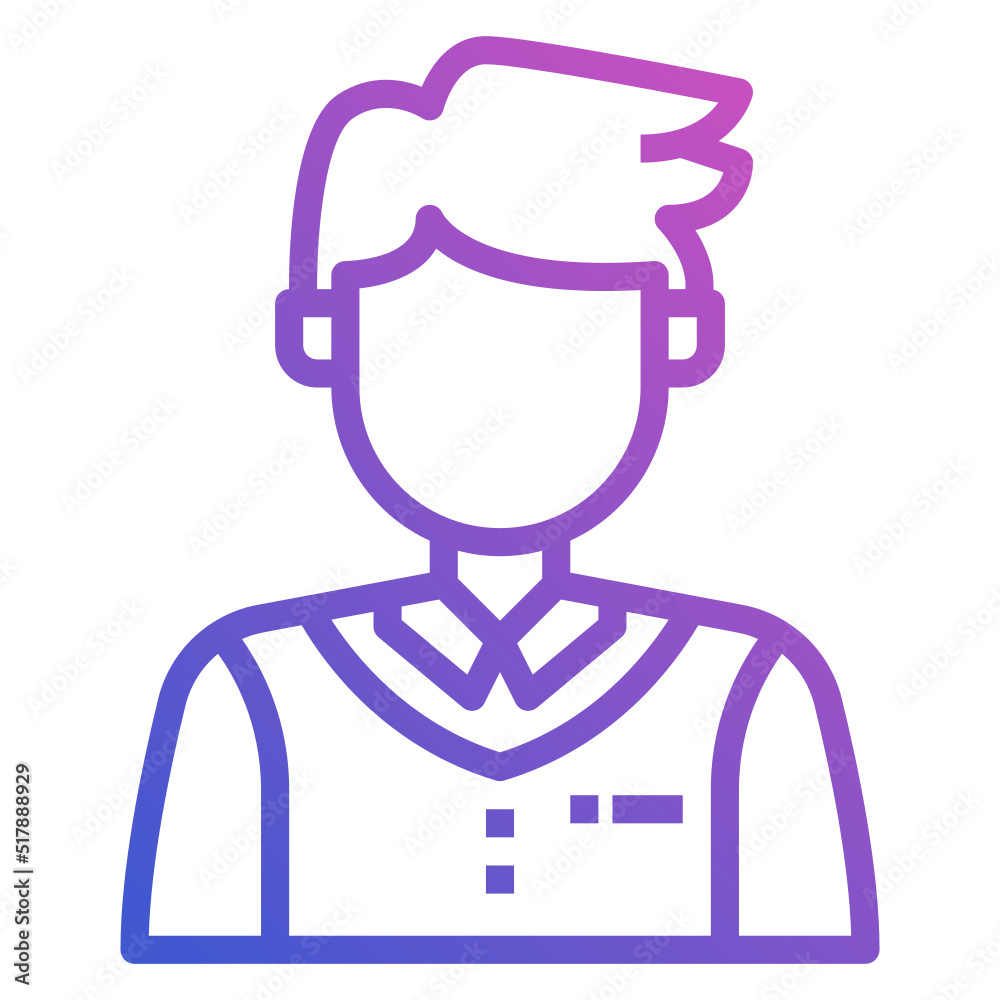 Student Boy line gradient icon. Can be used for digital product, presentation, print design and more. Student Boy line gradient icon. Can be used for digital product, presentation, print design and more.