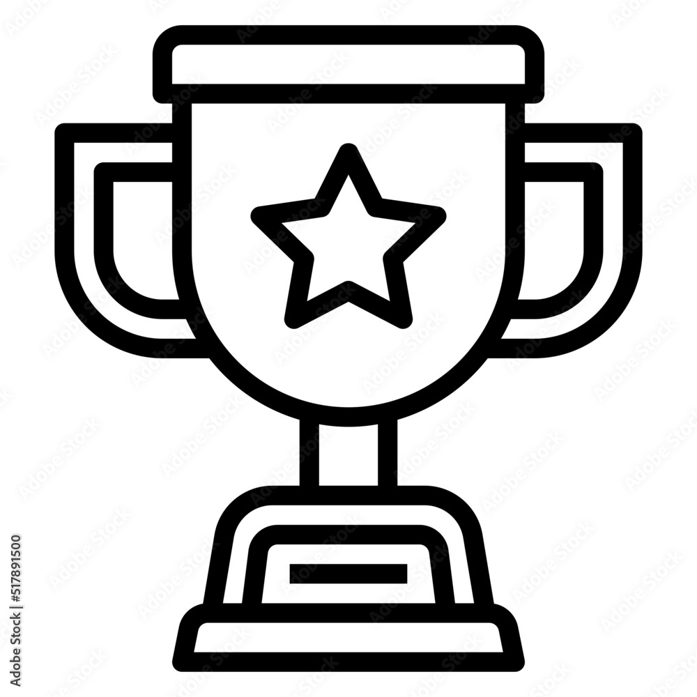 Trophy line icon. Can be used for digital product, presentation, print design and more. Trophy line icon. Can be used for digital product, presentation, print design and more.