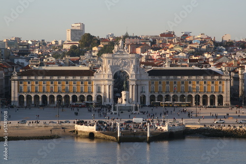 Statue of King Jose I in front of the Terreiro do Paco, Lisbon, Portugal
