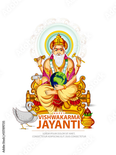 Vishwakarma puja  Vishwakarma Jayanti  is a day of celebration for Vishwakarma  a Hindu god  the divine architect.