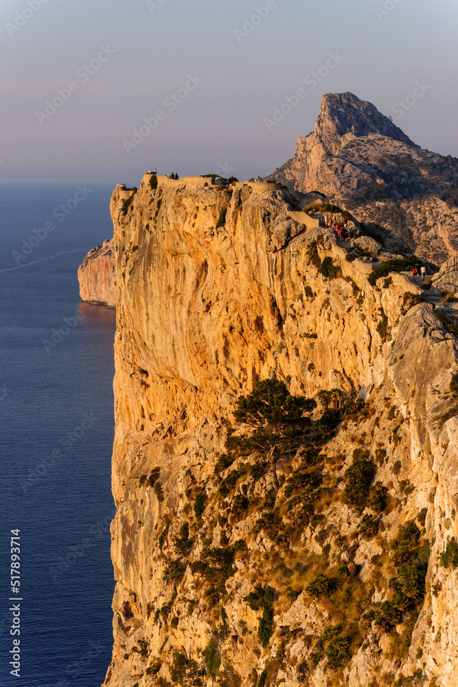 Mirador de Sa Creueta, punta de La Nao,peninsula de Formentor, Pollença, Parque natural de la Sierra de Tramuntana, Mallorca,Islas Baleares, Spain.