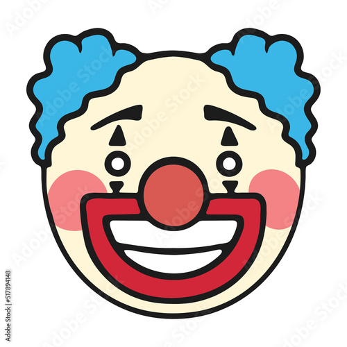 Clown face emoji