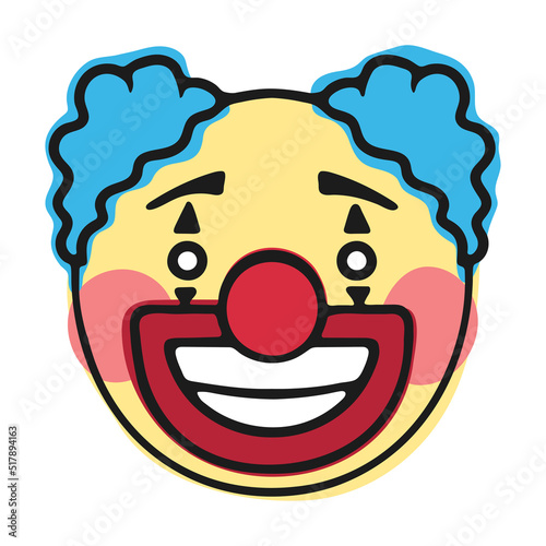 Clown face emoji
