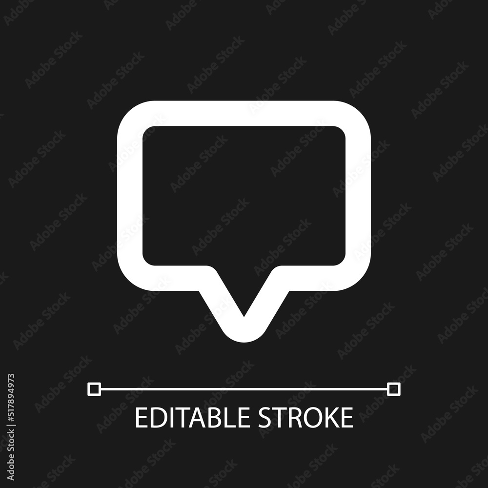 Leave note pixel perfect white linear ui icon for dark theme. Social media notification. Message. Vector line pictogram. Isolated user interface symbol for night mode. Editable stroke. Arial font used Leave note pixel perfect white linear ui icon for dark theme. Social media notification. Message. Vector line pictogram. Isolated user interface symbol for night mode. Editable stroke. Arial font used