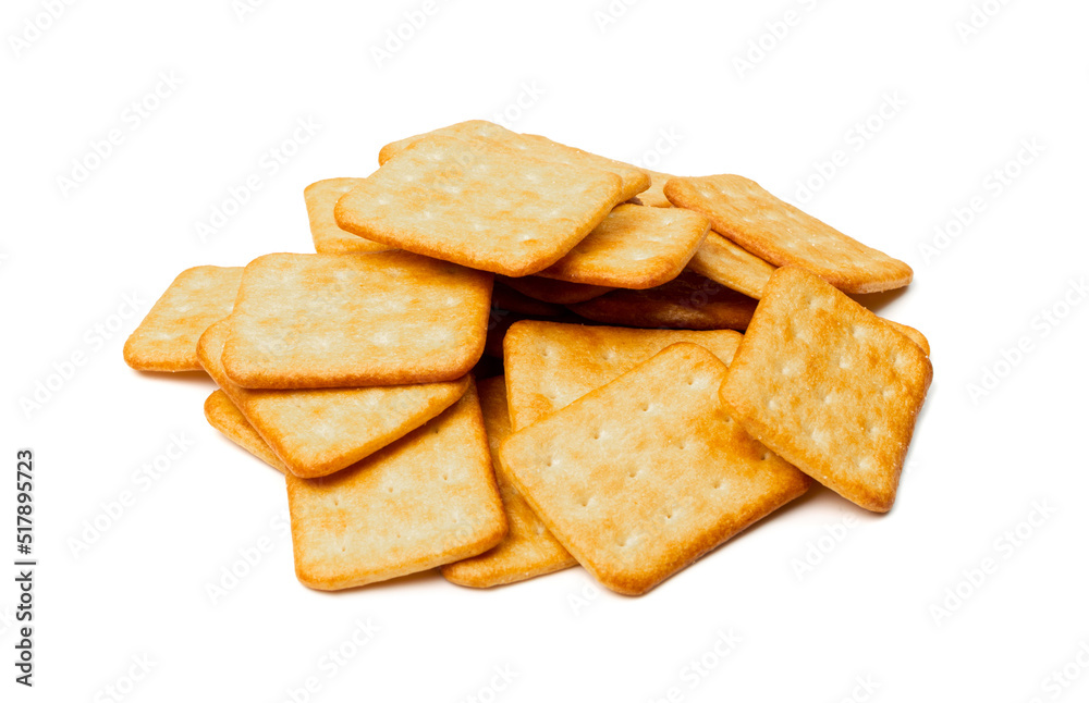 Crackers or biscuits. Cookies isolated Crackers or biscuits. Cookies isolated