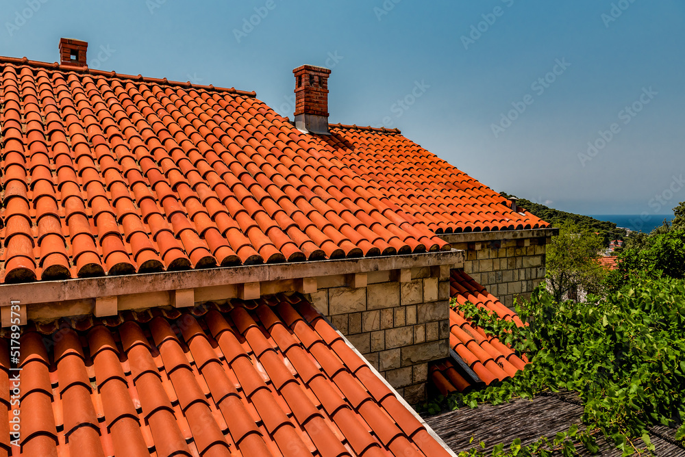 Croatian style, famous red tiled roof