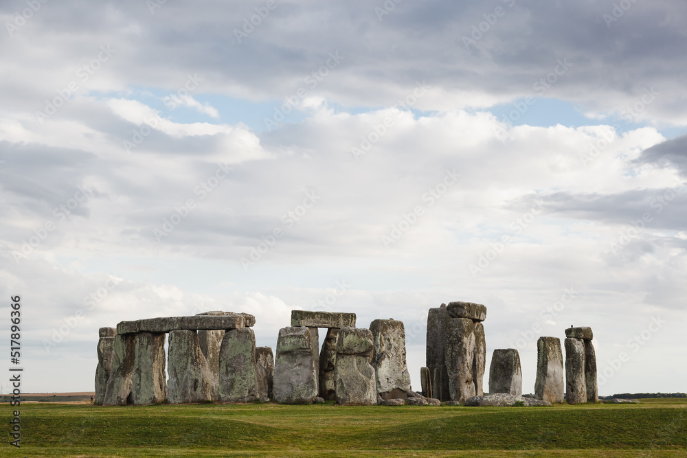 Naklejka premium Sunset in Stonehenge, Wiltshire, England