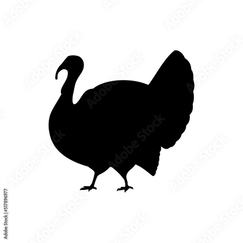 Best Turkey Silhouette Vector For The Best Turkey Icon Illustration