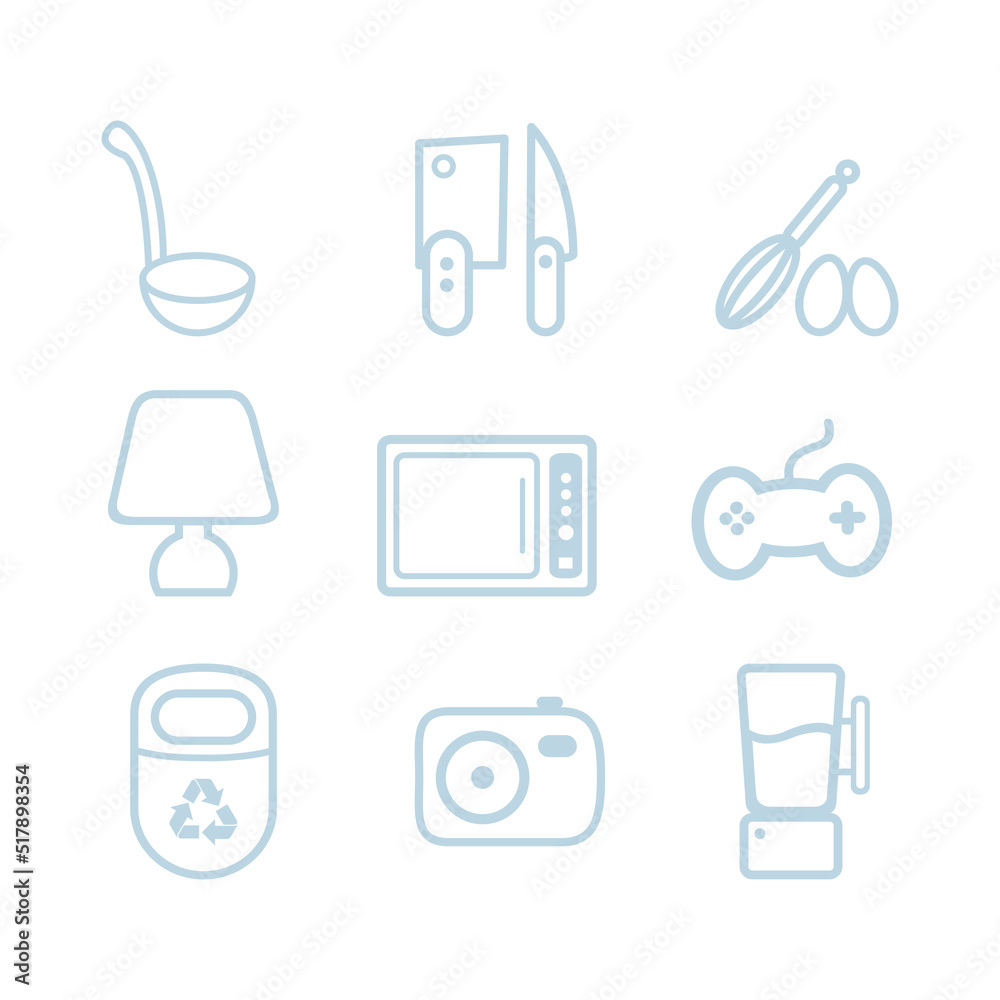 icon set equipment