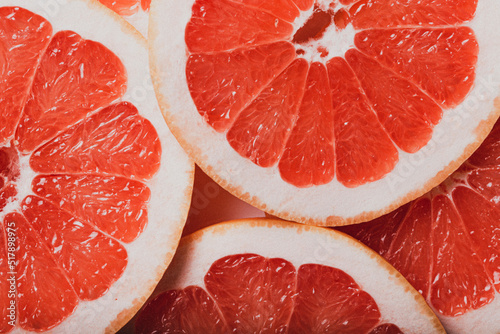grapefruits  and oranges background
