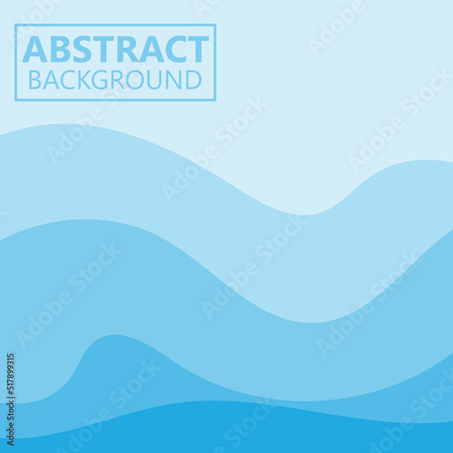 Ocean Water Waves Background Vector Design, Logo Illustration Wallpaper Poster, Banner, flayer