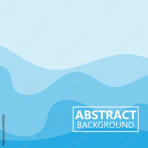 Ocean Water Waves Background Vector Design, Logo Illustration Wallpaper Poster, Banner, flayer