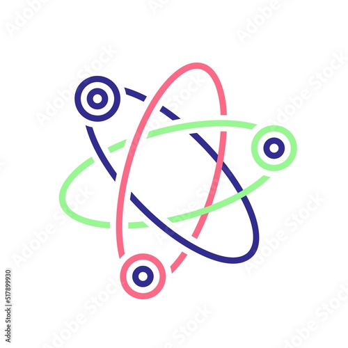 Nuclear power icon, sign. Editable vector illustration
