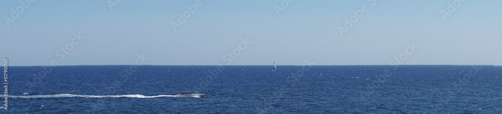 Panorama von der Küste von Calla d'Or zum Mittelmeer