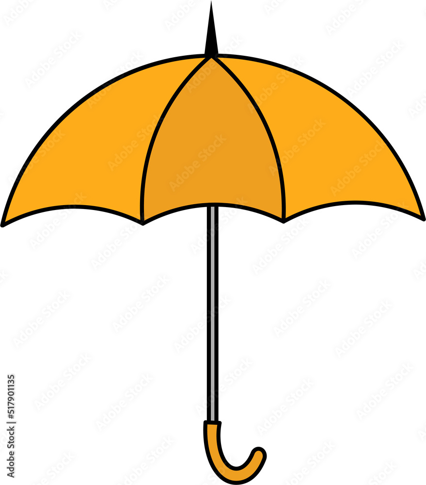 colorful Illustrations of Umbrella. Flat design of umbrella. Illustration set of different coloured umbrellas. colorful Illustrations of Umbrella. Flat design of umbrella. Illustration set of different coloured umbrellas.