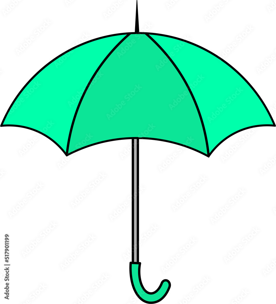 colorful Illustrations of Umbrella. Flat design of umbrella. Illustration set of different coloured umbrellas. colorful Illustrations of Umbrella. Flat design of umbrella. Illustration set of different coloured umbrellas.