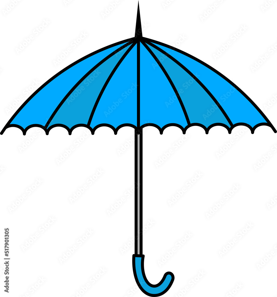 colorful Illustrations of Umbrella. Flat design of umbrella. Illustration set of different coloured umbrellas. colorful Illustrations of Umbrella. Flat design of umbrella. Illustration set of different coloured umbrellas.