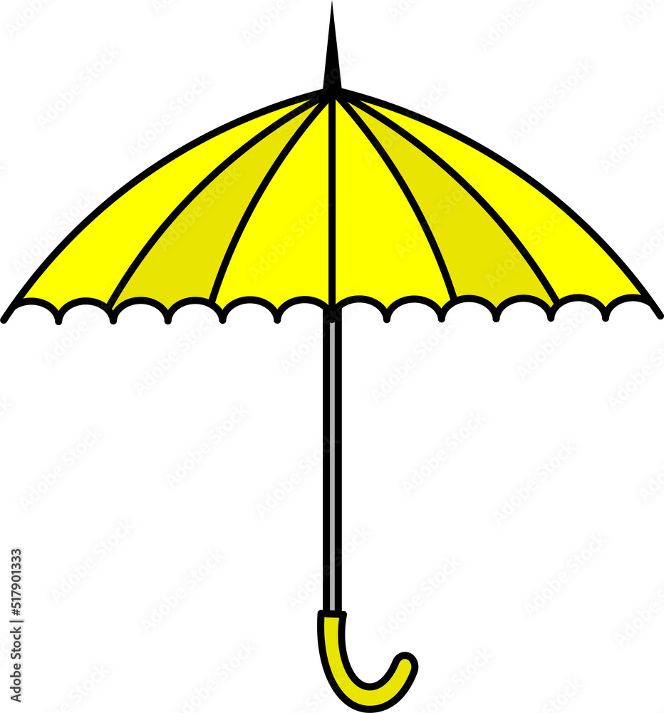 colorful Illustrations of Umbrella. Flat design of umbrella. Illustration set of different coloured umbrellas. colorful Illustrations of Umbrella. Flat design of umbrella. Illustration set of different coloured umbrellas.