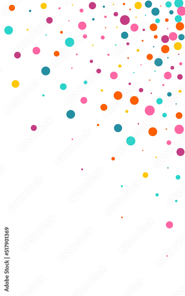Bright Dot Effect Vector White Background.