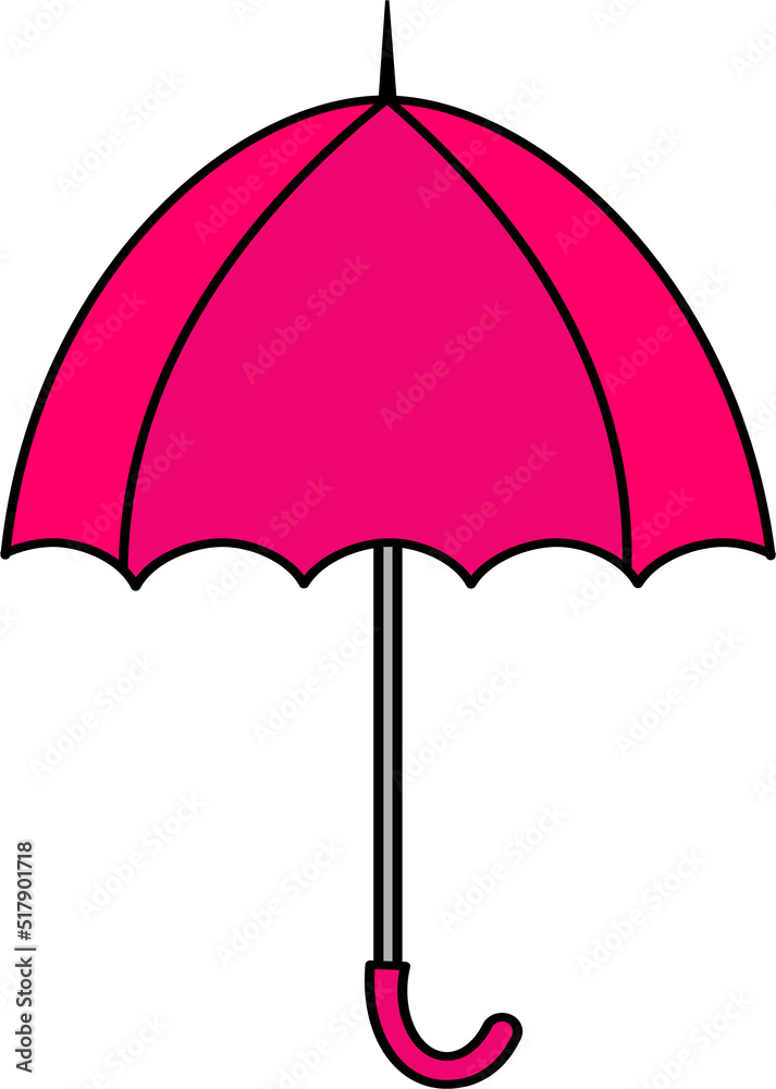 colorful Illustrations of Umbrella. Flat design of umbrella. Illustration set of different coloured umbrellas. colorful Illustrations of Umbrella. Flat design of umbrella. Illustration set of different coloured umbrellas.