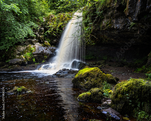  On the Campsie Glen Waterfall walk  near Glasgow  at the Muckle Alicompen Falls