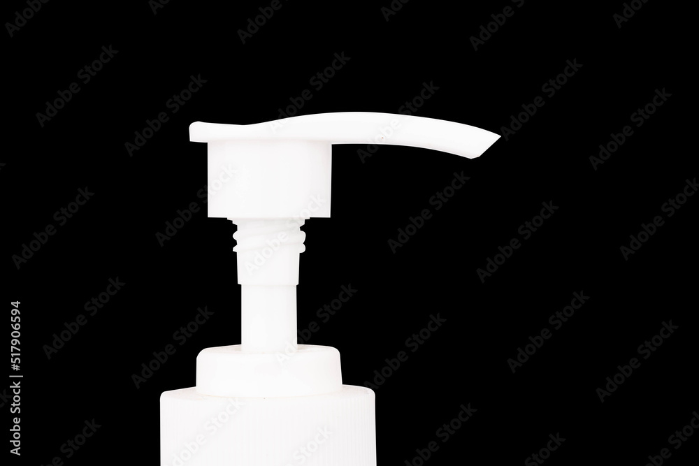 bottle gel closeup head isolated on white background bottle gel closeup head isolated on white background