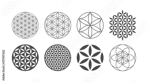 Flower of Life Set - Vector Pattern