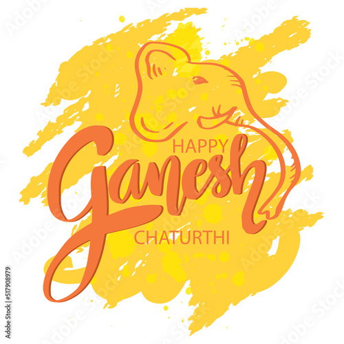 Happy Ganesh Chaturthi Vector Design Illustration