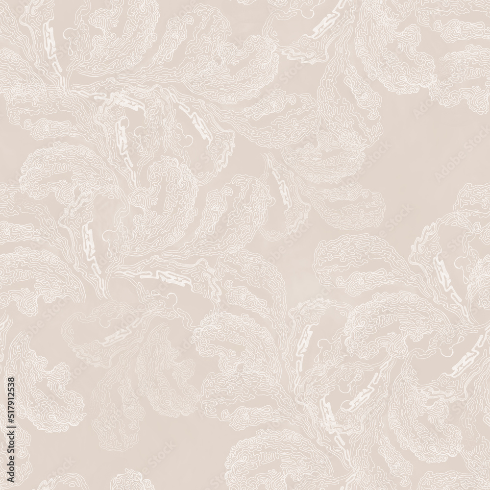 Layered wood fungus texture watercolor and graphic seamless pattern. Hand drawn illustration Layered wood fungus texture watercolor and graphic seamless pattern. Hand drawn illustration
