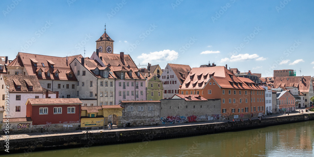 the city of Regensburg, on the banks of the Danube, in Bavaria