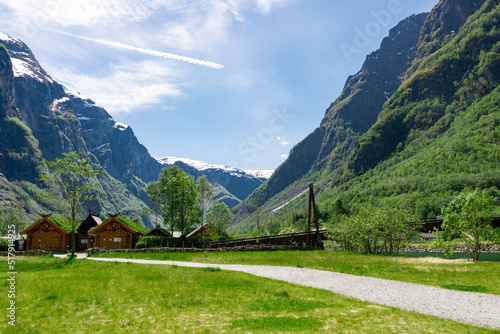 Viking village in Norway in Gudvangen