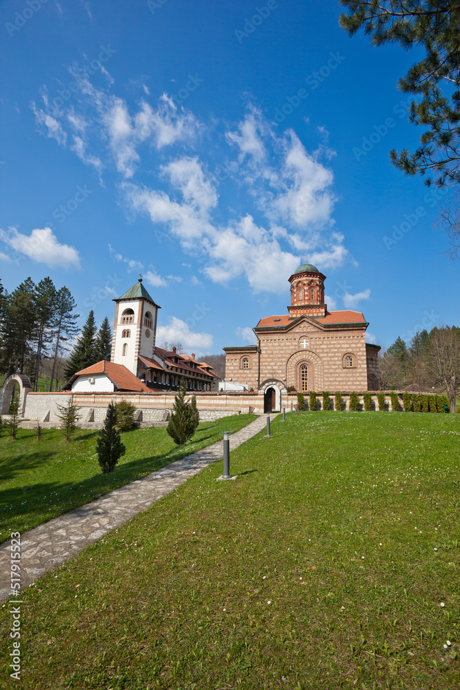 Lelic - famous orthodox monastery in village near Valjevo, West Serbia