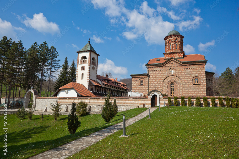 Lelic - famous orthodox monastery in village near Valjevo, West Serbia