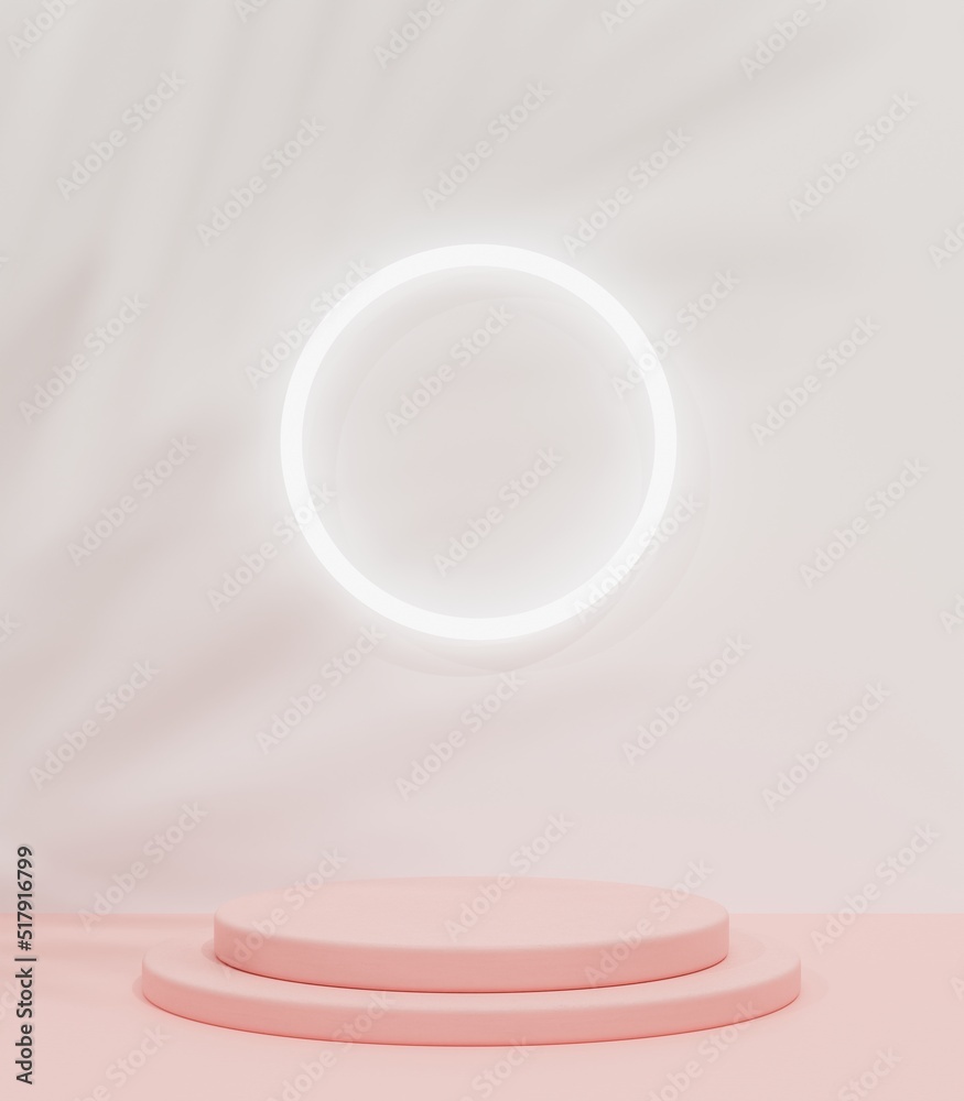 Cosmetic background for product presentation.minimal podium for fashion magazine illustration,beauty and cosmetics product. 3d render illustration Cosmetic background for product presentation.minimal podium for fashion magazine illustration,beauty and cosmetics product. 3d render illustration