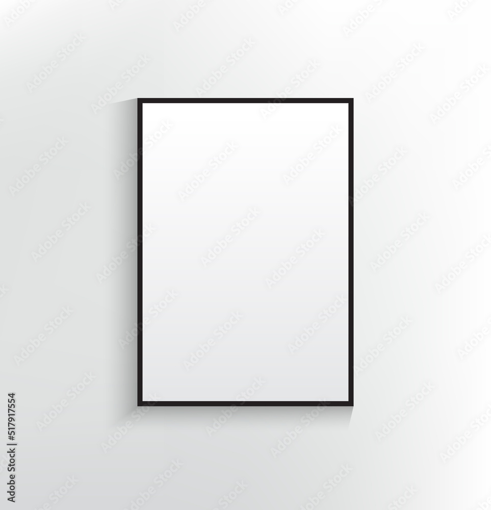 White Poster Frame Board Mockup Blank Template Presentation Business White Poster Frame Board Mockup Blank Template Presentation Business