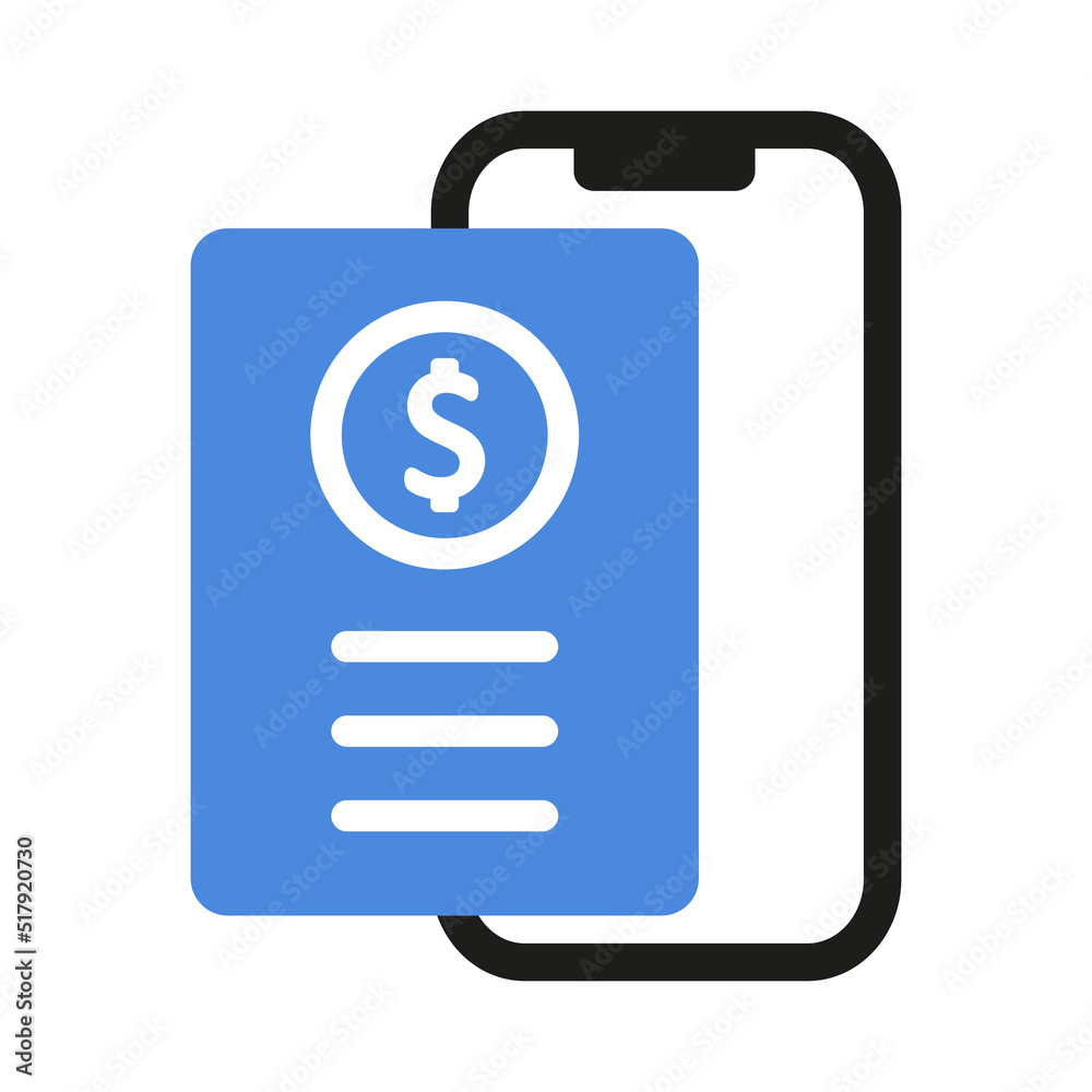 Electronic E-Invoice, online shopping or e-commerce. Electronic bill and mobile bank vector illustration Electronic E-Invoice, online shopping or e-commerce. Electronic bill and mobile bank vector illustration