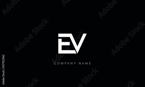 EV, VE Abstract Letters Logo Monogram