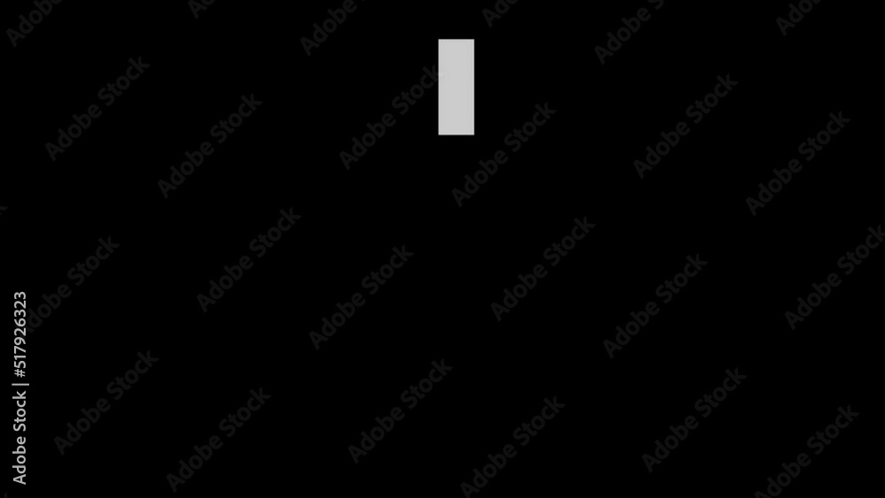 Animation loop of loading website icon designed with white bars, on a transparent background Animation loop of loading website icon designed with white bars, on a transparent background