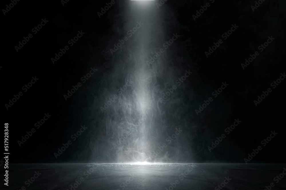 Empty dark abstract cement wall and studio room with smoke float up interior texture for display products wall background.. Empty dark abstract cement wall and studio room with smoke float up interior texture for display products wall background..