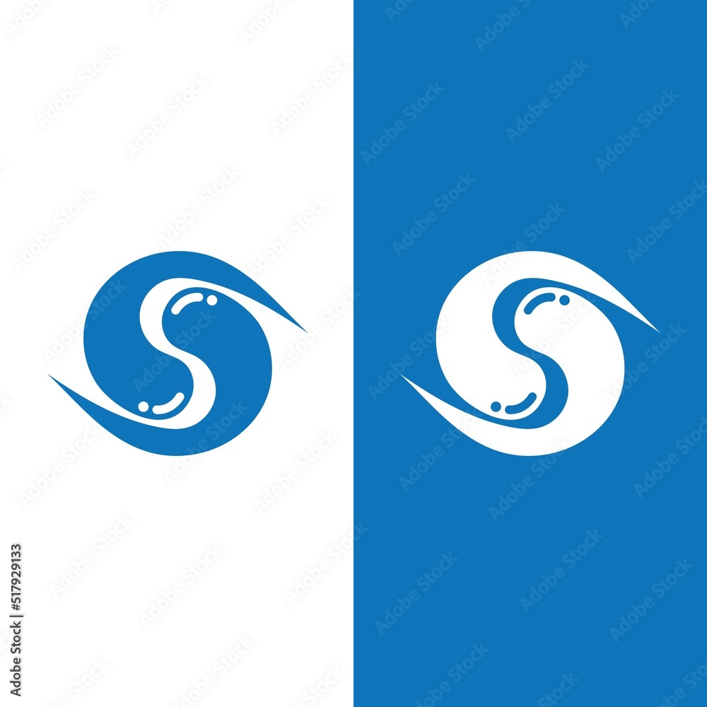 Obraz premium Business corporate S letter logo