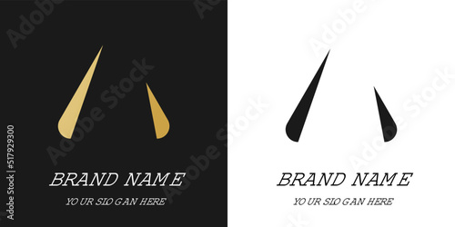 Abstract letter A logo design template. Simple logo design. Simple vector logo in a modern style. Abstract Logo design