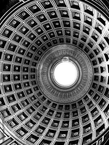 roman architecture of Pantheon in Rome  Italy