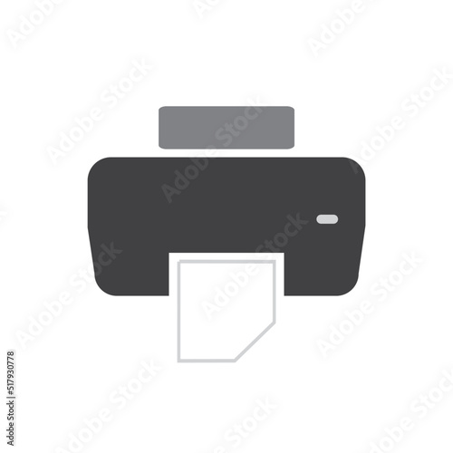 printer icon vector illustration