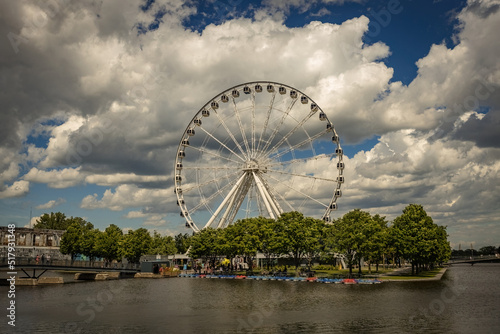 La Grande Roue de Montréal - Ferris wheel in the Old Port of Montreal, Canada