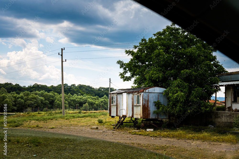 Village and lake Zhrebchevo Bulgaria